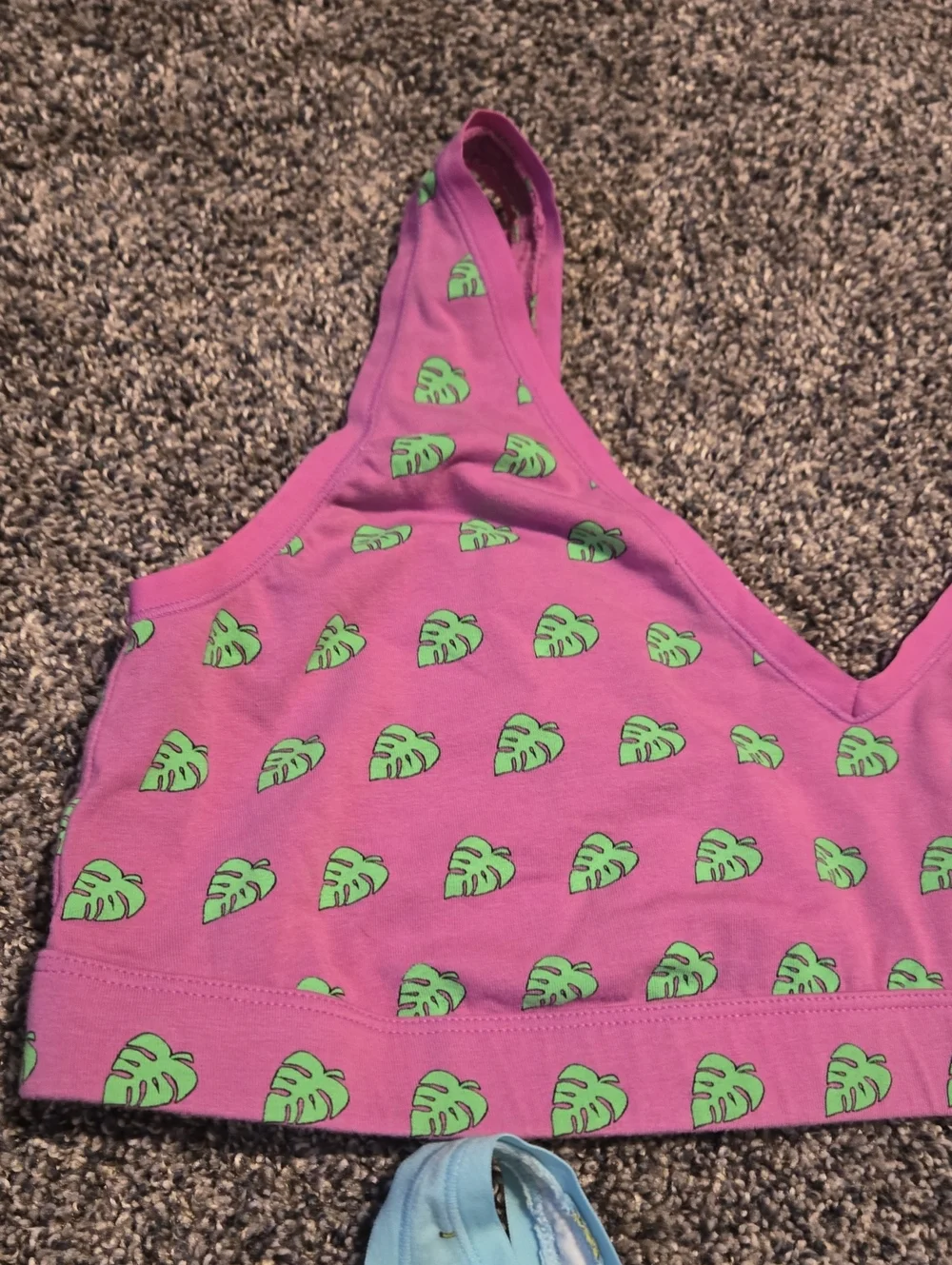 MeUndies Banana And Monstera Leaf Cotton Bralettes, 4X